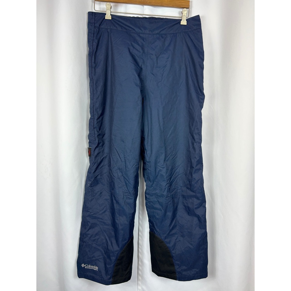 Vintage Columbia Omni-Tech Navy Blue Insulated Snow Pants Ski Snowboard Women L